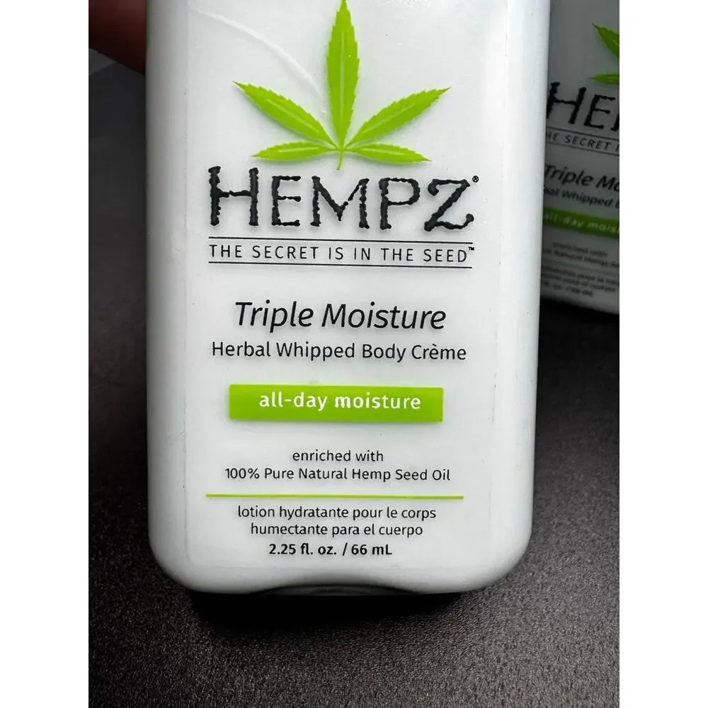 NWT Set of 2 Hempz Triple Moisture Whipped Body Crème 2.25oz EACH